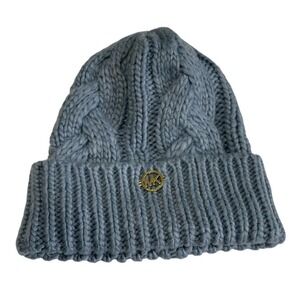 Mk Cable knit Cuff‎ Beanie Blue